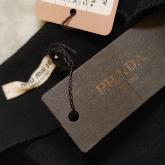 NWTs Miu Miu Black Halter Gown 38 - Picture 16 of 16